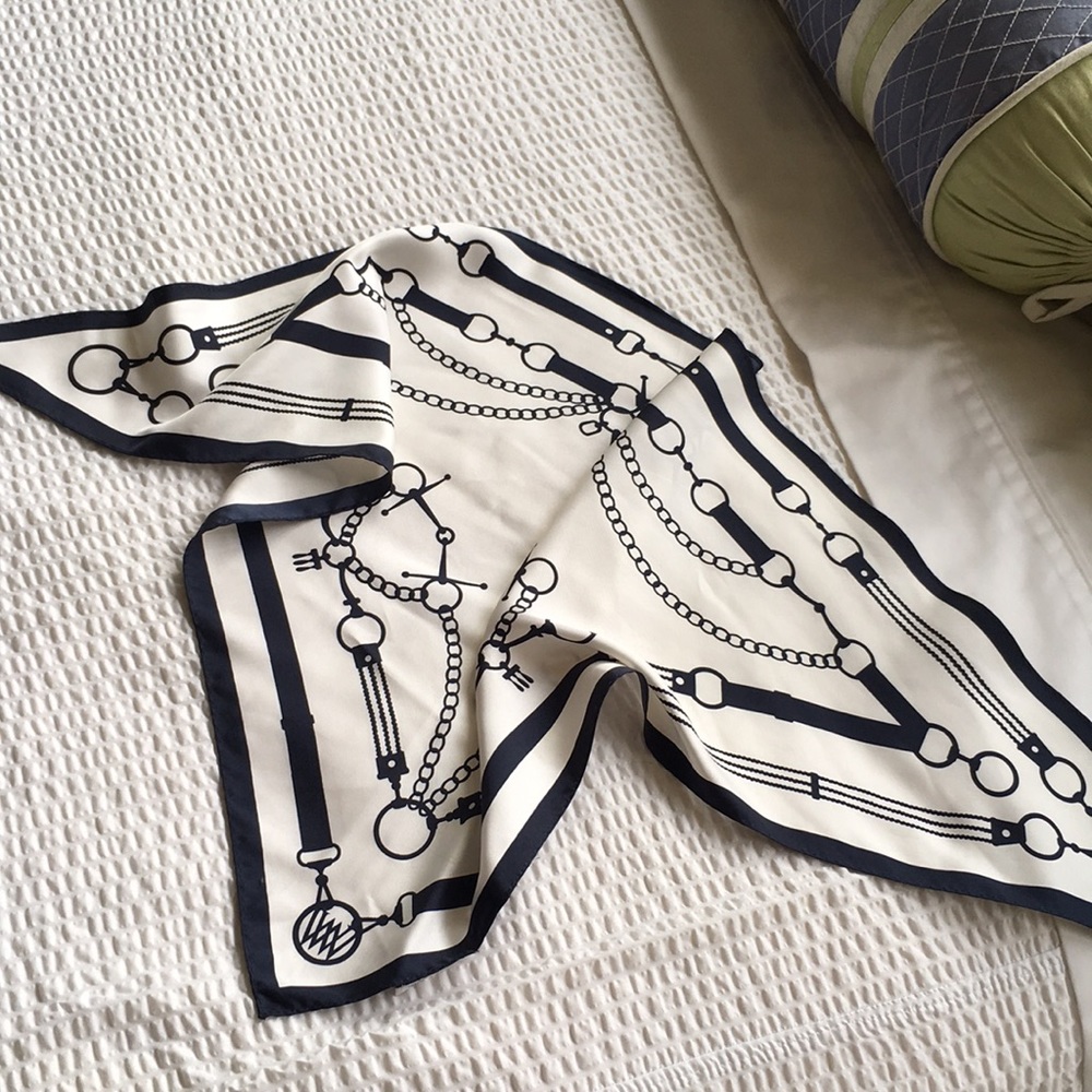 100% silk scarf